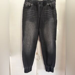 Zara Men's Washed Black Relaxed Jeans